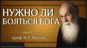 НУЖНО ЛИ БОЯТЬСЯ БОГА _ проф. Н. Е. Пестов