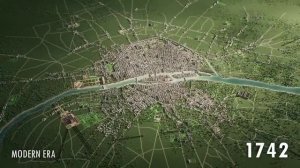 Эволюция и развитие Парижа с 250 г. до н.э. до наших дней за три минуты