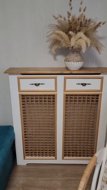 Как спрятать радиатор? Идея для плетения из бумажной лозы✨ смотреть онлайн