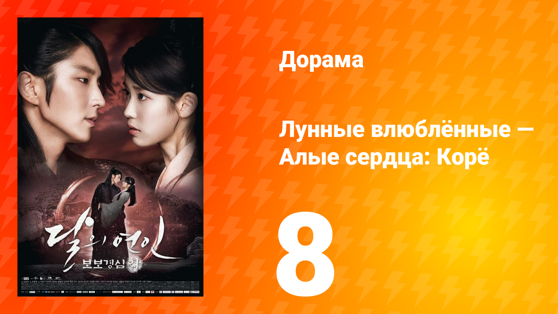 Лунные влюблённые — Алые сердца Корё 1 сезон 8 серия смотреть онлайн