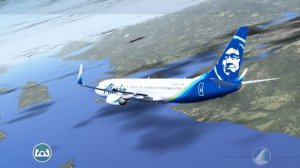 Boeing 737-800 x plane mobile tutorial flight in circles.PAJN-PAJN.