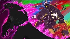 Эволюция Годзилла против лиги справедливости