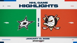 14.01.2026 | ОБЗОР МАТЧА | Анахайм Дакс - Даллас Старз | Highlights