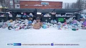 Новогодний мусорный коллапс: кузбассовцы массово жалуются на переполненные контейнеры