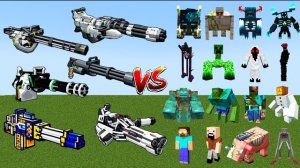 МИНИГАН ПРОТИВ СУМАСШЕДШИХ БОССОВ В МАЙНКРАФТЕ С МОДАМИ