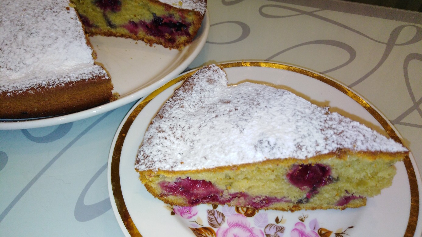 🔴 Быстрый ПИРОГ НА КЕФИРЕ с вишней🍒Просто ТАЕТ ВО РТУ! /рецепты На глазок/