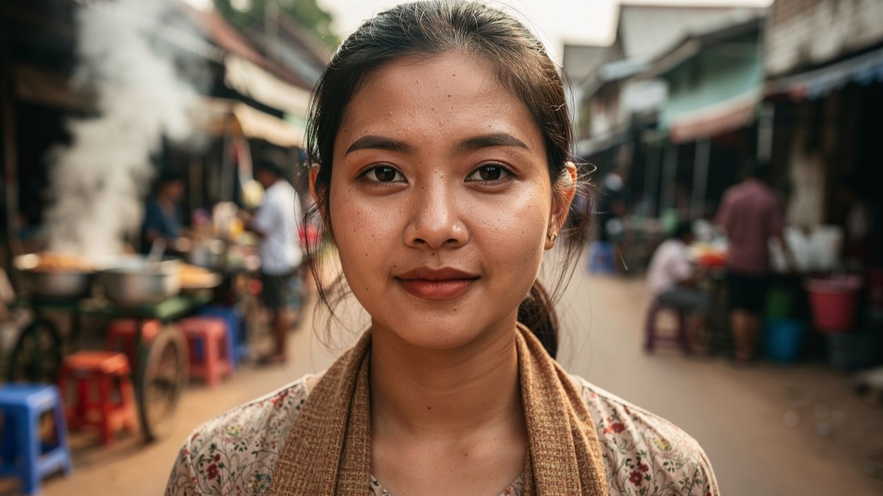 Невероятная Камбоджа деревенская уличная еда прогулка по Оудонгу смотреть онлайн