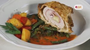 А-ля кордон блю в лаваше с овощами | Дежурный по кухне 5 /19