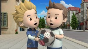 Мультфильм «Робокар Поли. Правила дорожного движения», серия № 8 «Как играть в мяч»