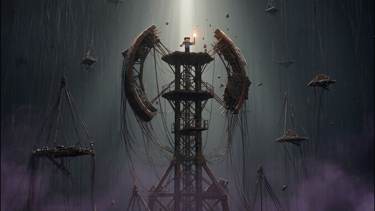 100 ДНЕЙ НА ЗАБЫТОЙ АНТЕННЕ В БЕСКОНЕЧНОЙ ПУСТОТЕ В МАЙНКРАФТ смотреть онлайн