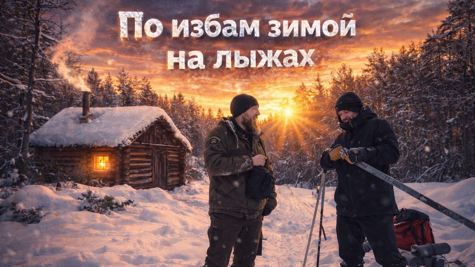 18+ Мороз и жесть зимой на реке. Экстремальный 4 дня поход по Буже на лыжах 1\2 смотреть онлайн