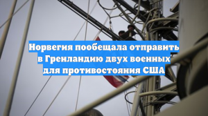 Норвегия пообещала отправить в Гренландию двух военных для противостояния США
