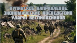 Новости СВО Сегодня-Купянское направление  Экономические последствия Удары беспилотников