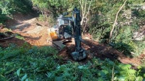 Экскаватор для резки породы ASMR | Строительство новой горной дороги