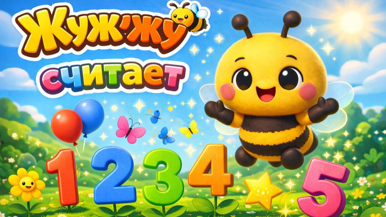 Пчелка Жужужу учится считать. Серия 8 Детский мультик смотреть онлайн