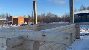 Сруб дома 6 на 4 метров готов к отправке