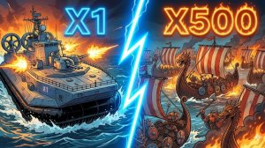 1 КОРАБЛЬ «ЗУБР» ПРОТИВ 500 КОРАБЛЕЙ ВИКИНГОВ