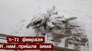 ✨Видео 2025 года✨11-12 февраля.К нам пришла зима✨