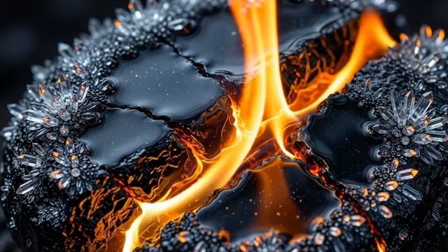 Тихий Живой Огонь и Спокойная Музыка • ГИПНОЗИЧЕСКИЙ ВИЗУАЛ для Релакса, Медитации смотреть онлайн