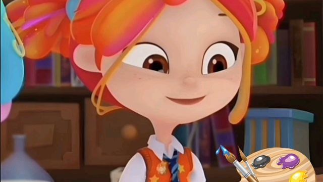 Алёнка поёт песню "Юного художника" смотреть онлайн