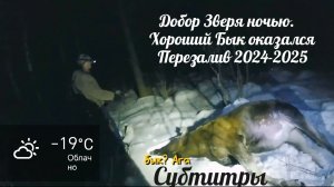 Охота на Лося. Ночной добор раненого зверя. Перезалив. Субтитры.