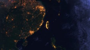 Бесплатное видео футаж, Планета Земля Ночью. Тайвань, Азия. Вид из Космоса с Орбиты. Ночной Глобус