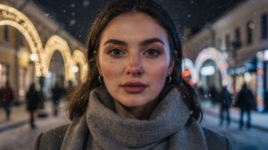 Москва в Новый год Арбат ночью и праздничная атмосфера города ❄️🌃