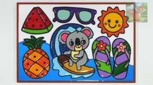 Летние наклейки с рисунком из желе, фоторамка из желе своими руками, солнцезащитные очки