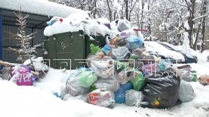 Вслед за снежным коллапсом в нижегородские дворы пришел мусорный коллапс