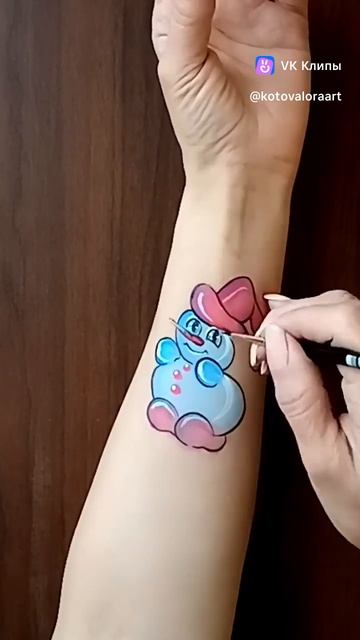 Аквагрим снеговик