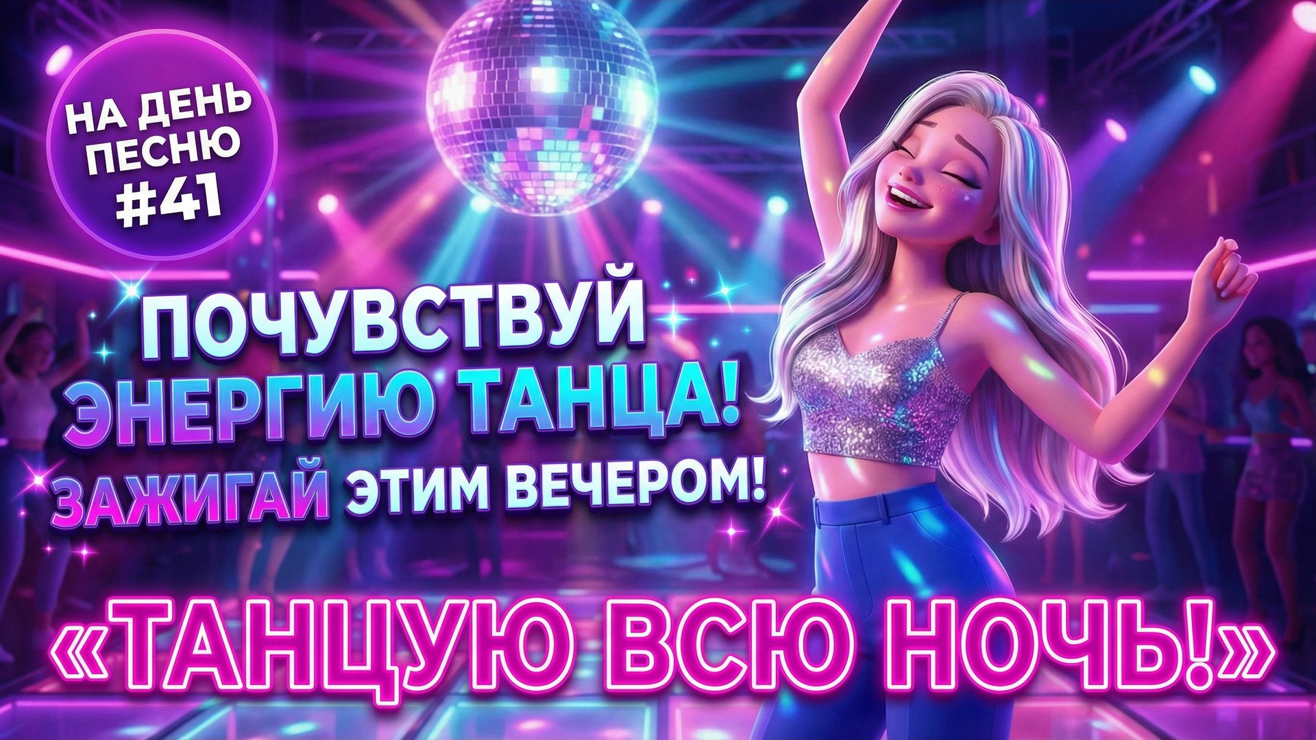 НА ДЕНЬ ПЕСНЮ #41 | РАДОСТНАЯ ПЕСНЯ-АФФИРМАЦИЯ НА ТАНЦЫ | «ТАНЦУЮ ВСЮ НОЧЬ!» 💃🎉 смотреть онлайн