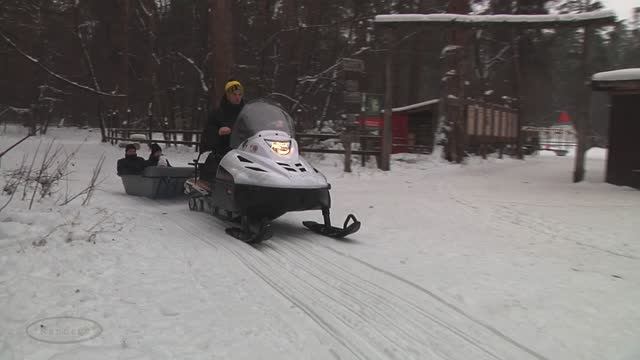 " Серебро севера " (9) Деревня ездовых собак. На снегоходе смотреть онлайн