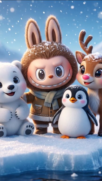 ЛАБУБУ НА СЕВЕРНОМ ПОЛЮСЕ + ВЕСЁЛЫЕ Песенки и Мультики для Детей смотреть онлайн