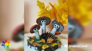 мой первый нейроклип) из фото осенних поделок