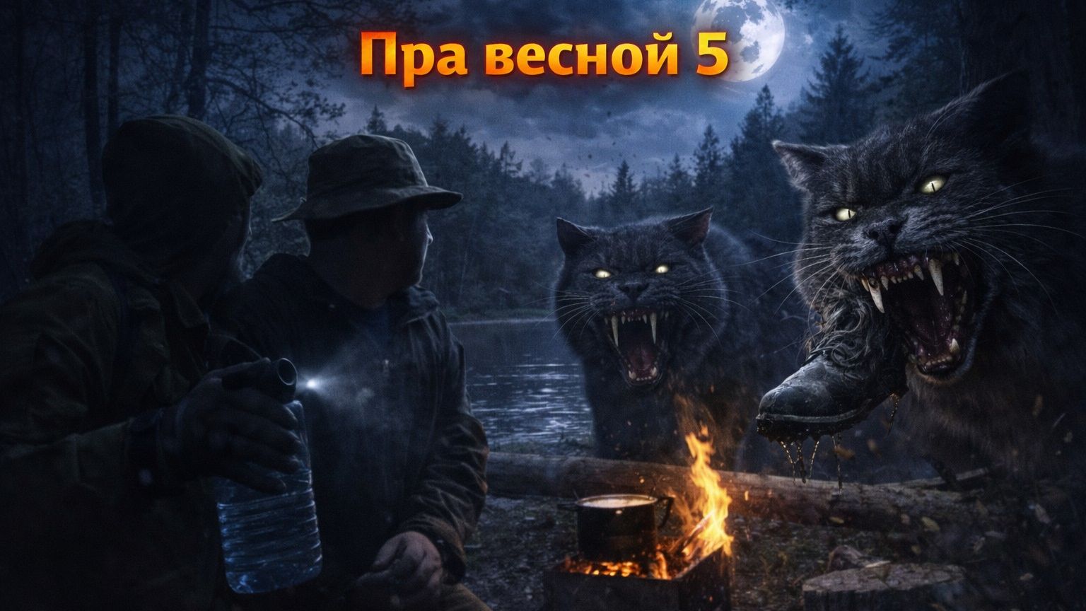 Пра 2024. Одни в дебрях. Коты-людоеды! Уха из леща. Часть 5. смотреть онлайн