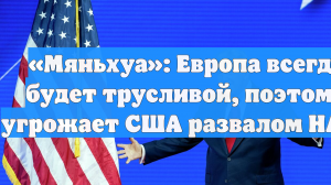 «Мяньхуа»: Европа всегда будет трусливой, поэтому угрожает США развалом НАТО