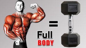 ТРЕНИРОВКА ВСЕГО ТЕЛА С ГАНТЕЛЯМИ | Тренировка всех мышц (по 4 упражнения в каждом) 🔥🔥нов