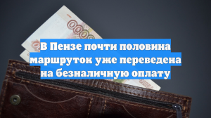 В Пензе почти половина маршруток уже переведена на безналичную оплату