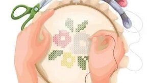 ✨17 января 2025 года✨Начала новое бискорню✨Продолжаю ликвидировать остатки мулине🪡🧵✨