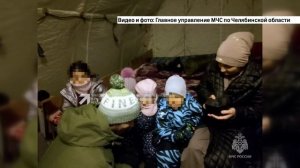 Мобильным пунктом обогрева воспользовалась многодетная семья