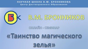 06.03.2010 Вебинар. Таинство магического зелья