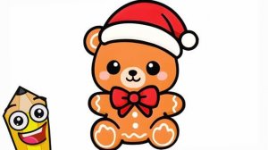 КАК ПРОСТО НАРИСОВАТЬ МИЛОГО КОРИЧНЕВОГО ПЛЮШЕВОГО МЕДВЕДЯ 🧸💝