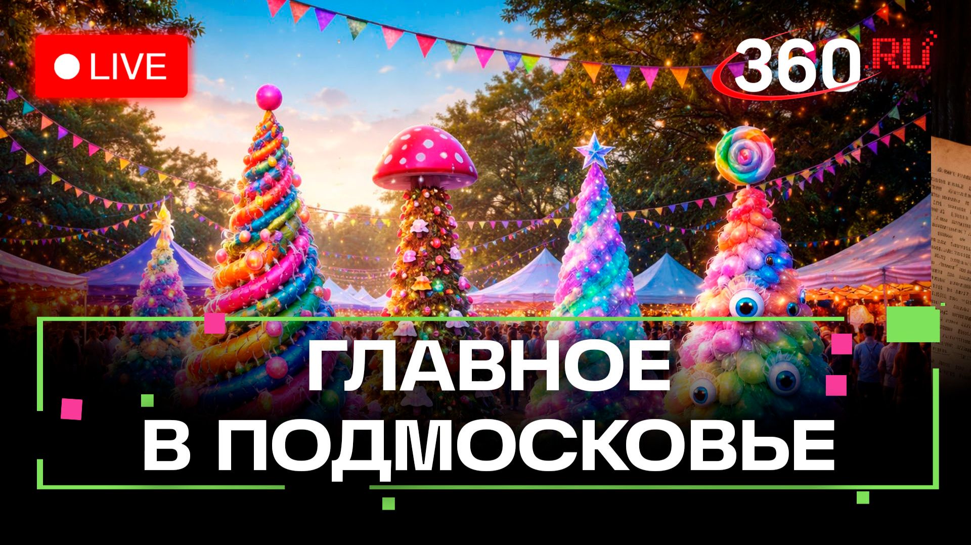 «ЧУднЫе елки» в Воскресенке и «НеобыЧАЙный фестиваль» в Подольске. Главное в Подмосковье смотреть онлайн