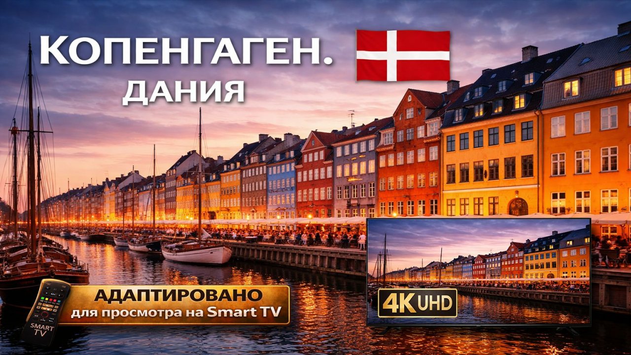 Копенгаген. Дания | Видео в 4К (UHD) смотреть онлайн