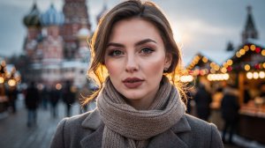 Красная площадь на Рождество ярмарка огни и зимняя магия Москвы ❄️🎆