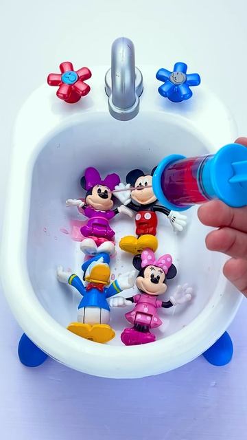 Satisfying Miniature Micky Mouse Bath Toys ASMR #asmr #review #shorts смотреть онлайн