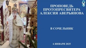 Проповедь Протопресвитера Алексия Аверьянова в Сочельник 6 января 2026 года.