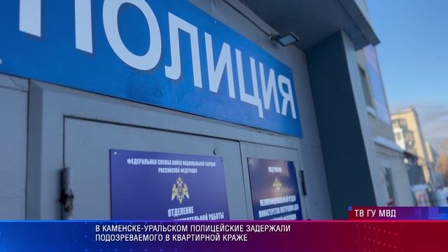 В Каменске-Уральском полицейские задержали подозреваемого в квартирной краже смотреть онлайн