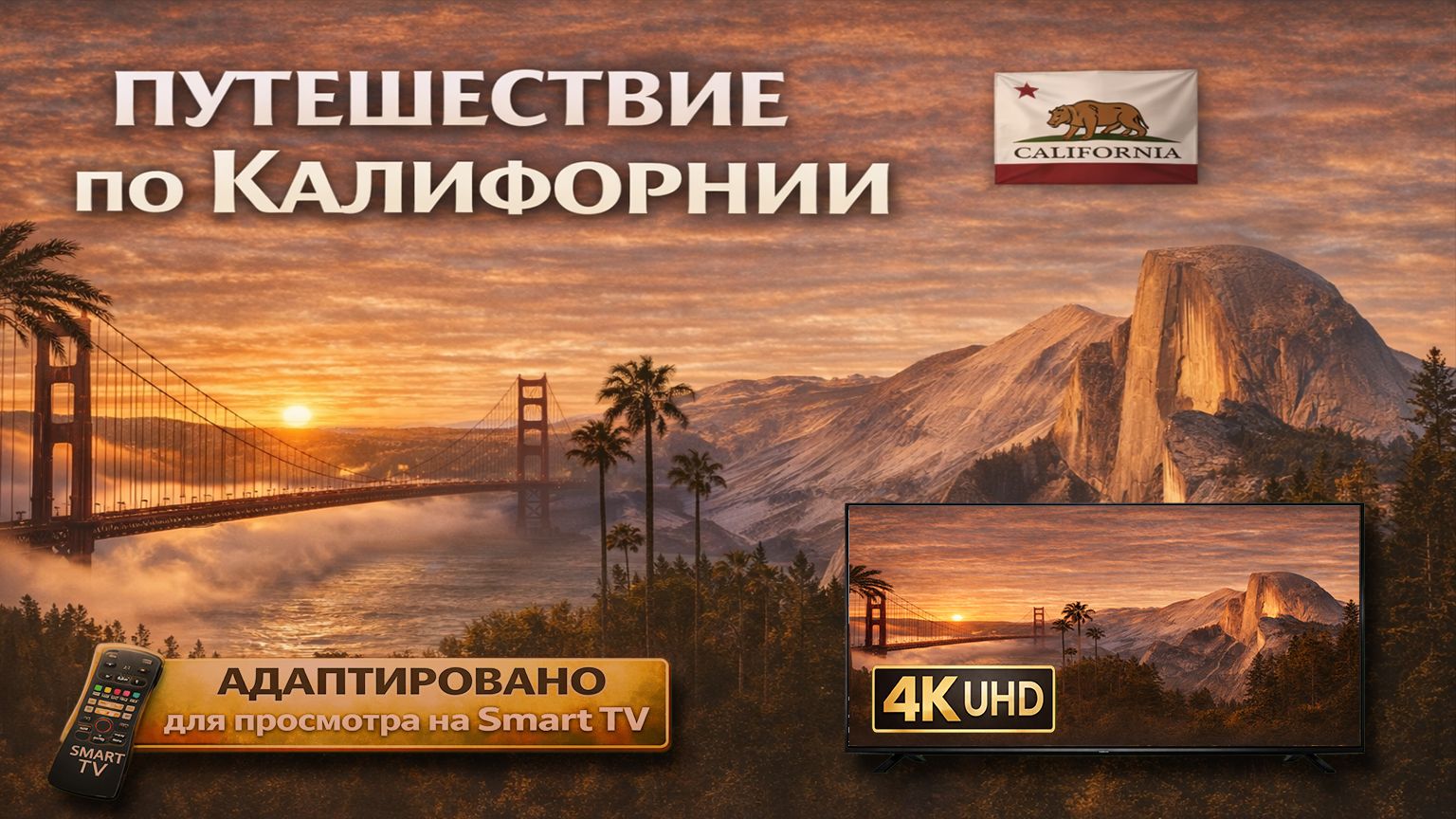 Путешествие по Калифорнии | релакс видео в 4К смотреть онлайн