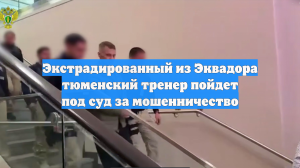 Экстрадированный из Эквадора тюменский тренер пойдет под суд за мошенничество